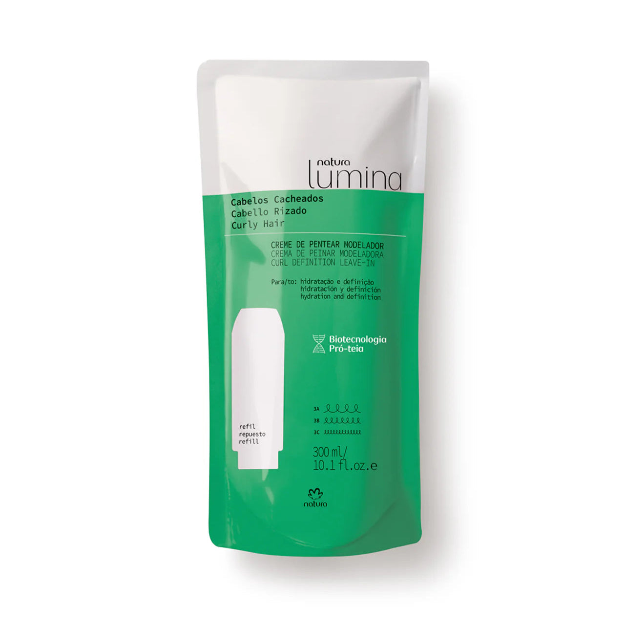 Lumina Curly hair Curl Definition Conditioner Refill 300ml | Natura