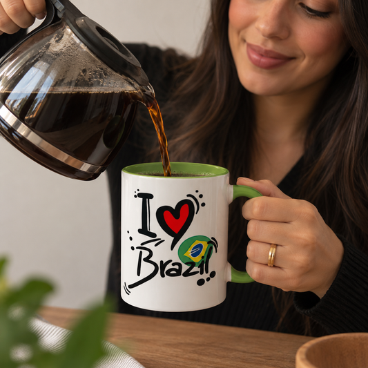 Mug I love Brazil / Caneca Eu amo Brasil