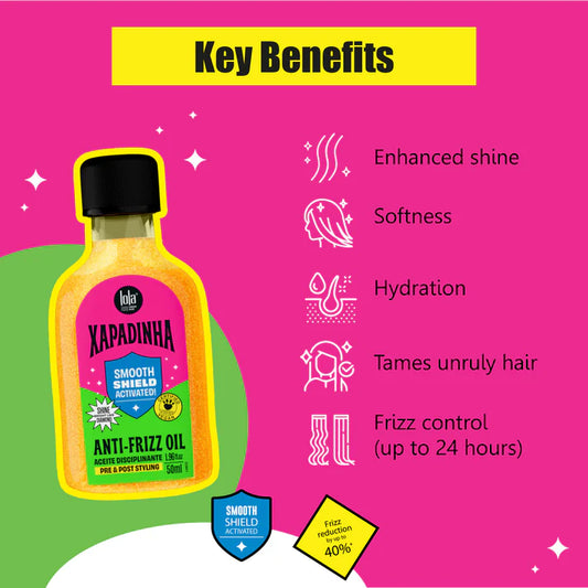 Xapadinha Antifrizz Gold Shine Disciplinary Oil 50ml | Lola from Rio
