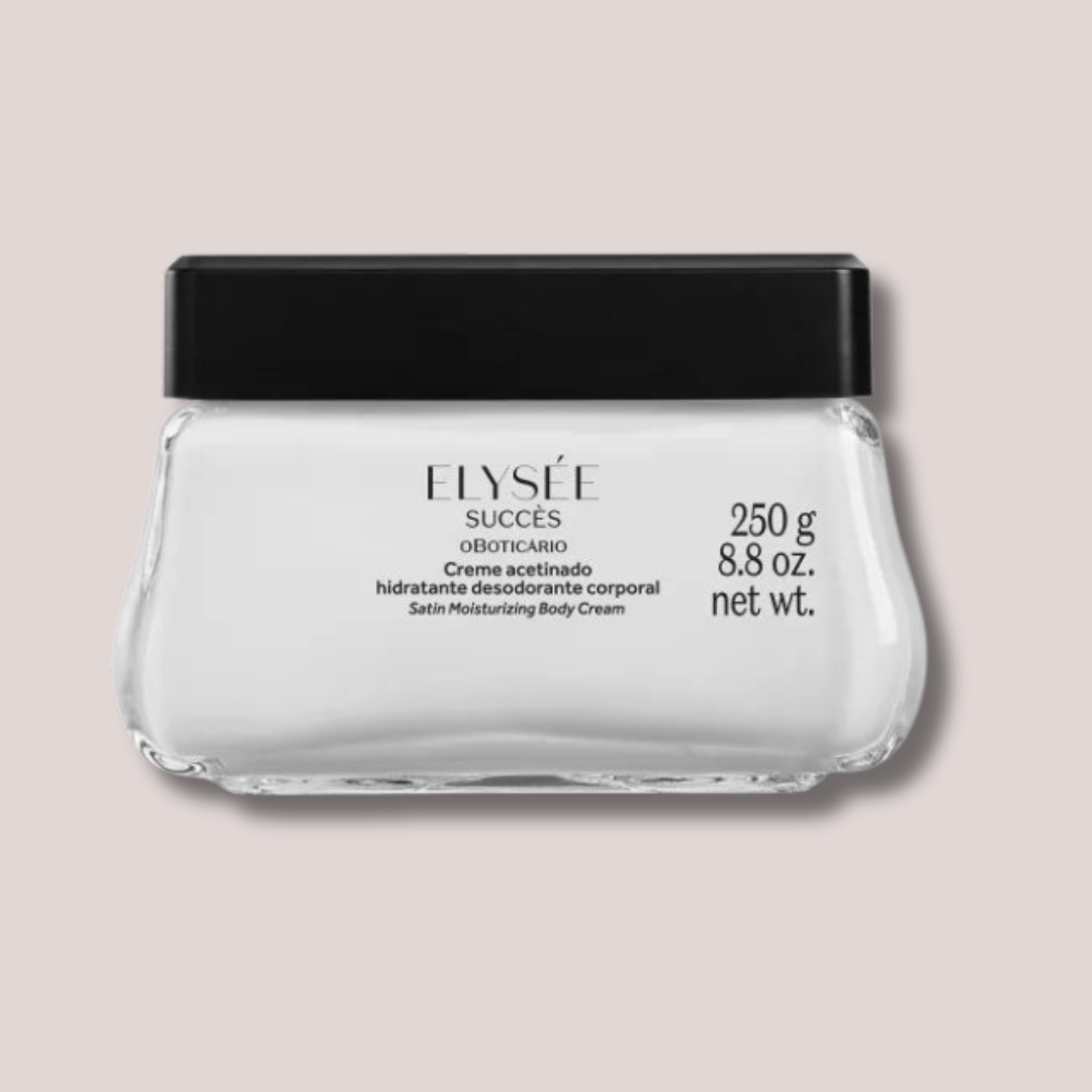 Elysee Succes Satin Moisturizing Body Cream 250ml | O Boticário