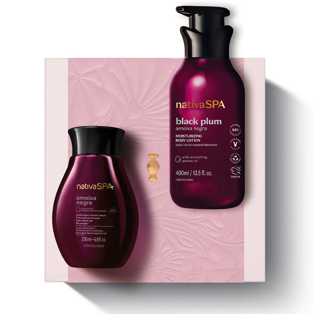 Kit NativaSPA Black Plum Body Lotion and Body Oil