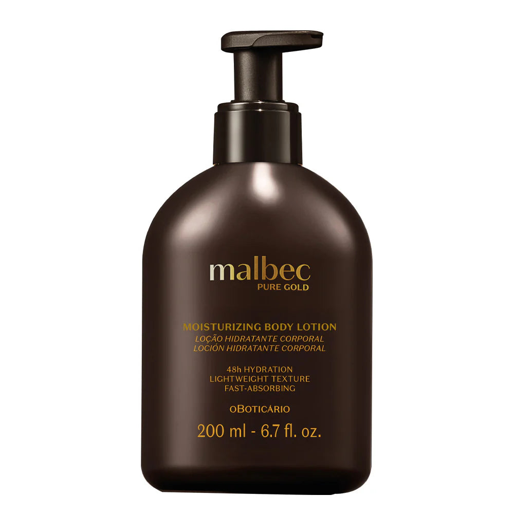 Malbec Pure Gold Moisturising Body Lotion 200ml | O Boticário