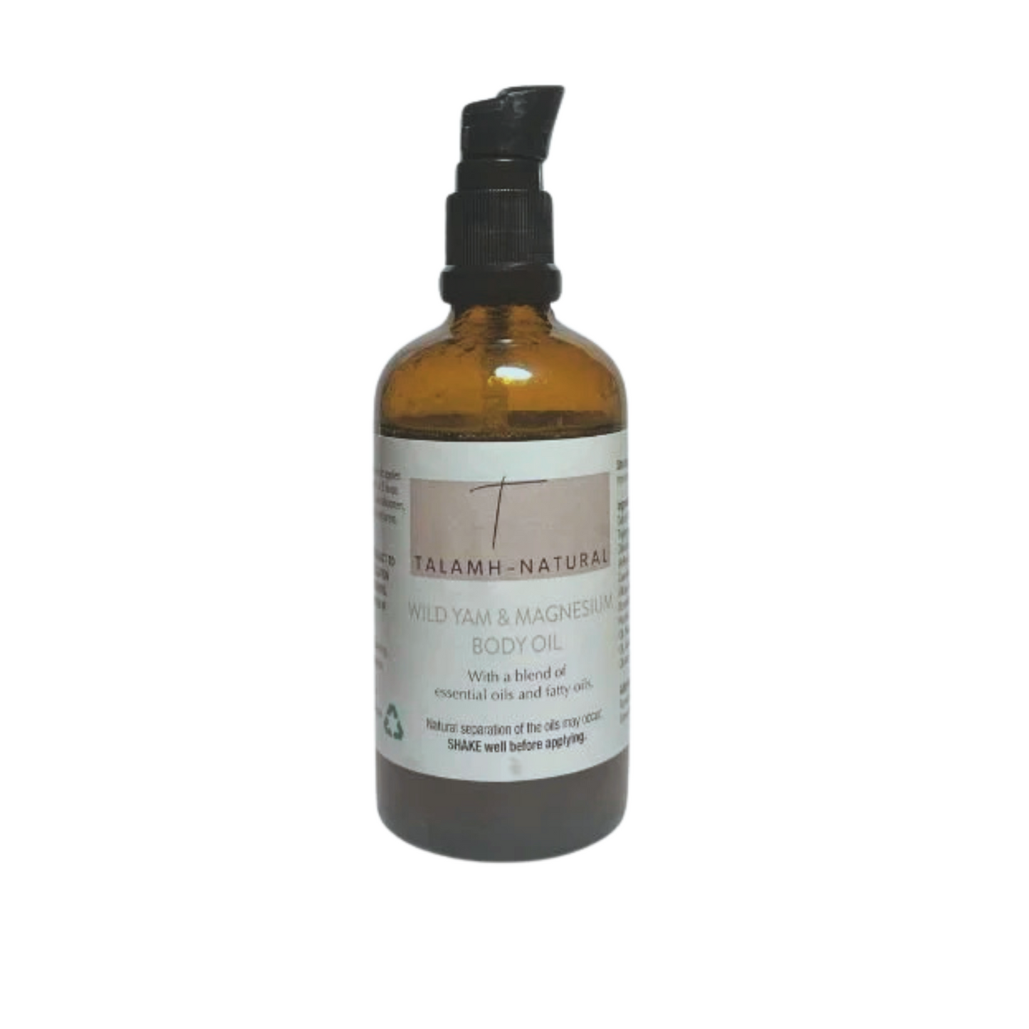 Wild Yam & Magnesium Body Oil 100ml | Talamh-Natural