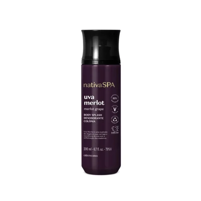 NativaSPA Merlot Grape Body Splash 200 ml | O Boticário
