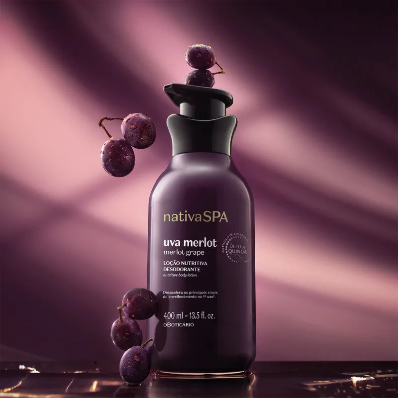 NativaSPA Merlot Grape Body Lotion 400ml | O Boticário