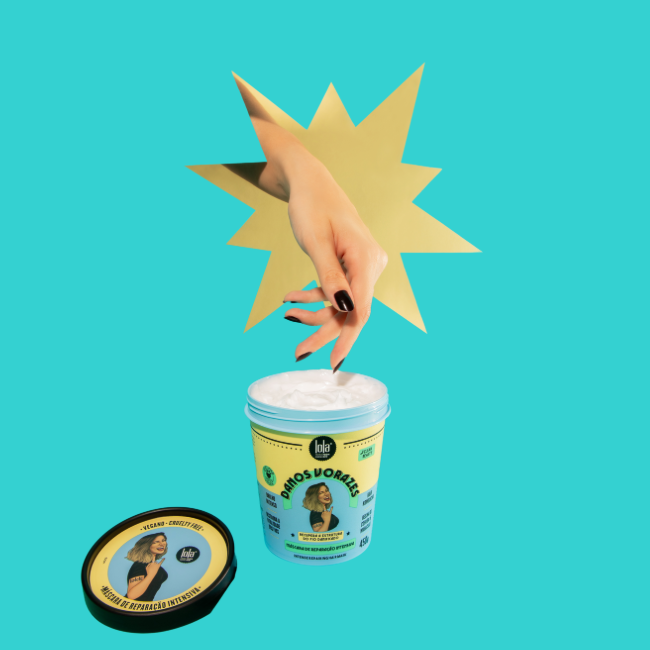 Máscara Capilar Reparadora Intensa Danos Vorazes para Cabelos Danificados 450g | Lola do Rio