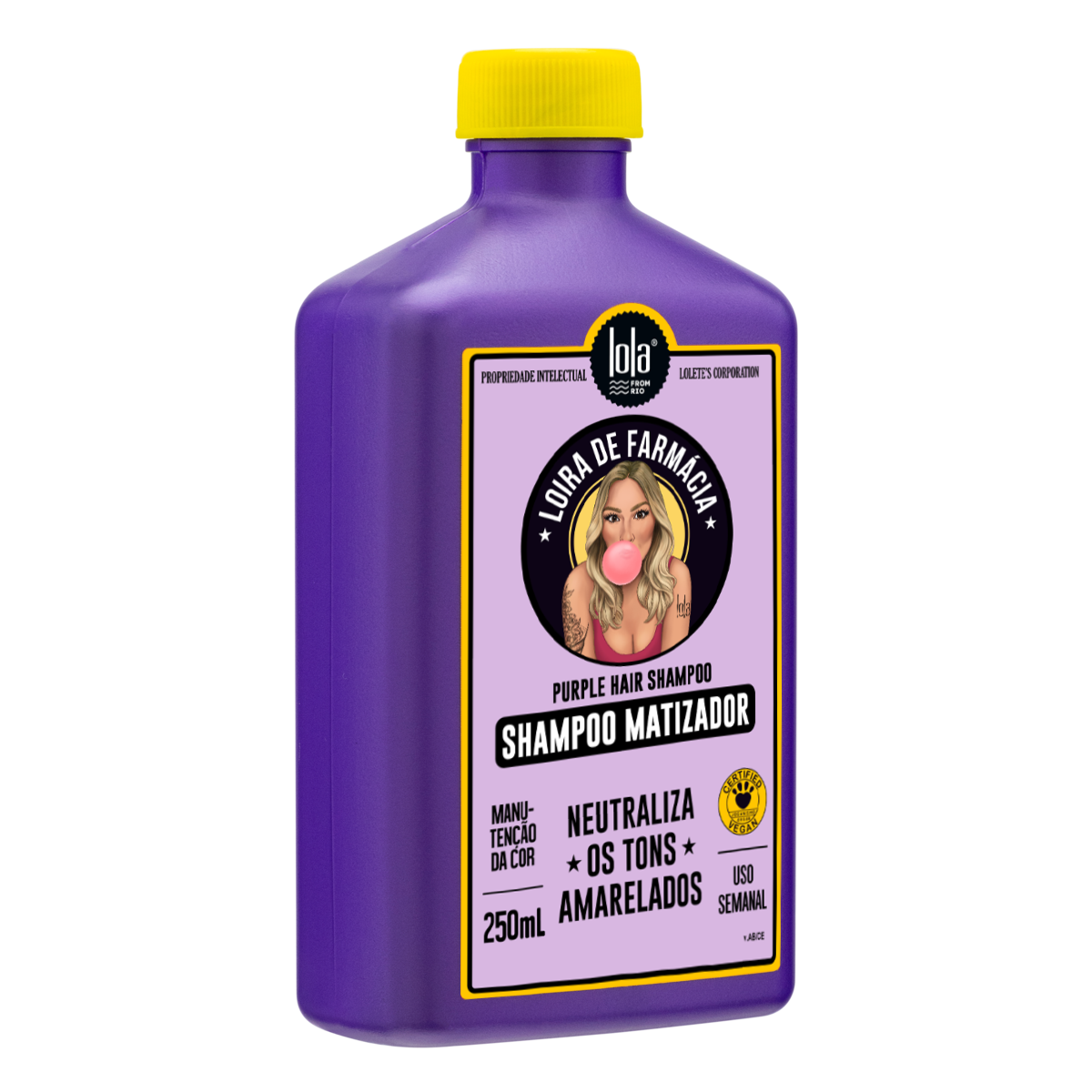 Loira de Farmácia Purple Shampoo for Blonde Hair 250ml | Lola from Rio