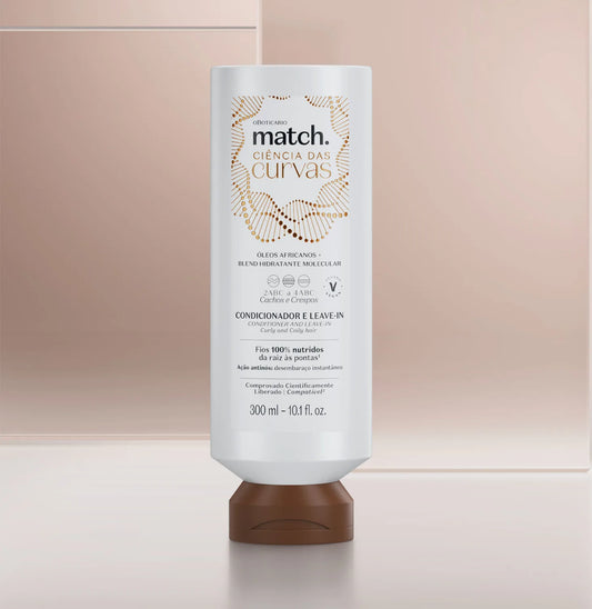 Match Science of Curly Conditioner and Leave-In 300 Ml | O Boticário