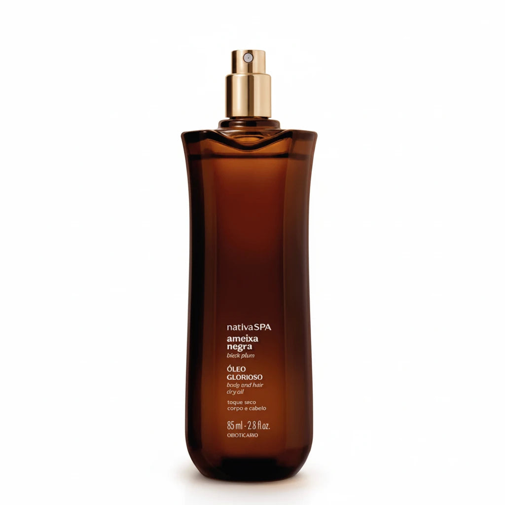 Nativa Spa Glorious Aceite Seco Ciruela Negra para Cuerpo y Cabello 85ml |o Boticário