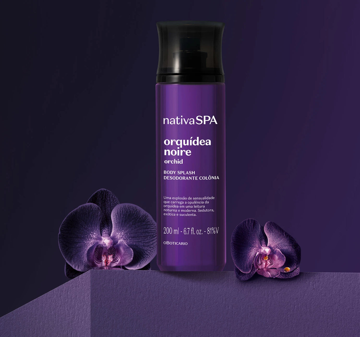 Nativa SPA Body Splash Orchid Noir, 200ml- O Boticário