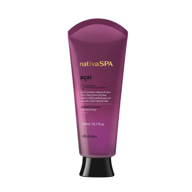 Nativa Spa Acai Liquid Body Soap 200ml | O Boticário