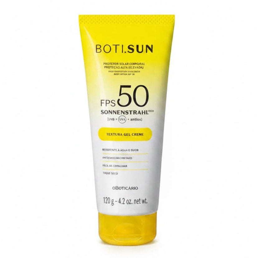 BOTI.SUN Gel Crema Protector Solar Corporal SPF50 200g| El Boticário