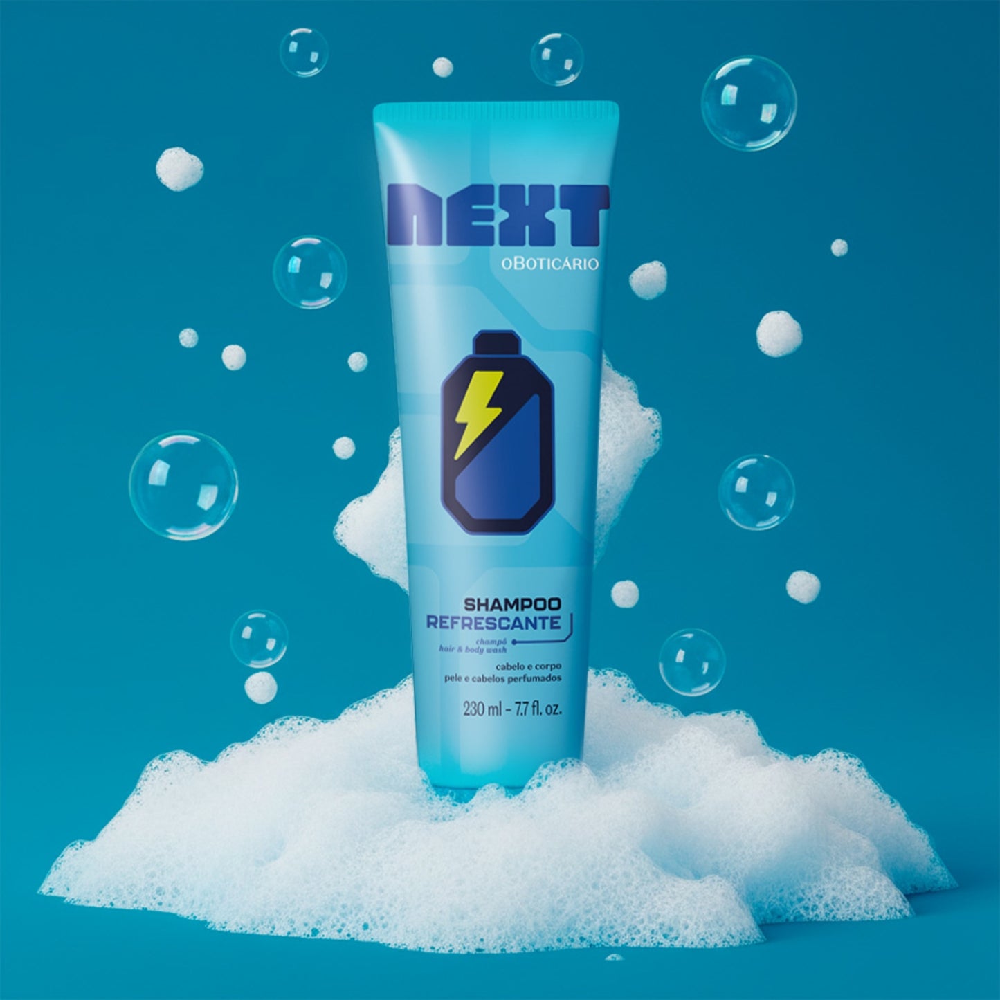 Next 2-in-1 Shampoo by O Boticário – Refreshing Hair & Body Wash for Boys