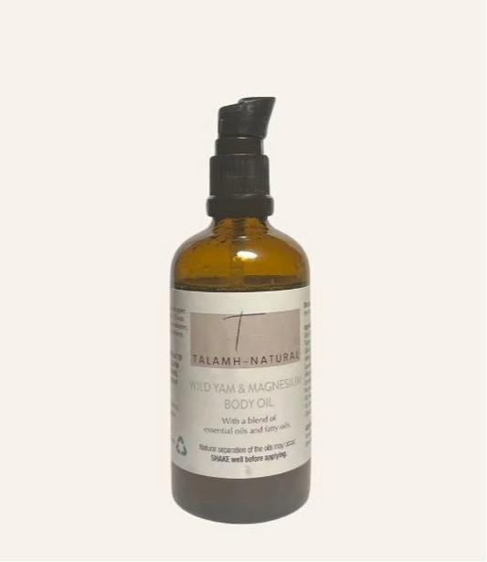 Wild Yam & Magnesium Body Oil 100ml | Talamh-Natural