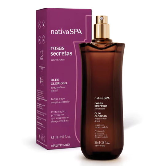 Nativa SPA Secret Roses Body & Hair Dry Oil – 85ml | O Boticário