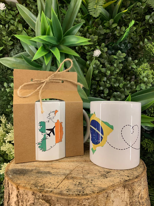 Mug From Brazil to Ireland / Caneca do Brasil para Irlanda