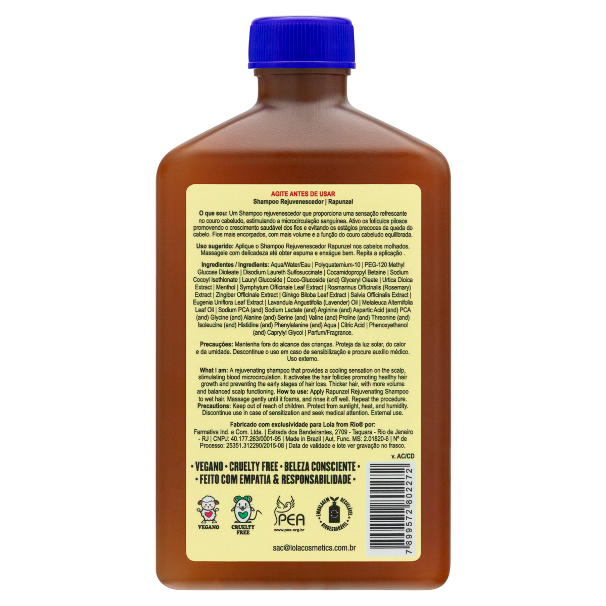 Champú rejuvenecedor Rapunzel - 250 ml | Lola de Río