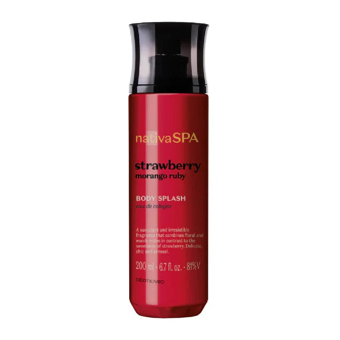 Nativa Spa Body Splash Strawberry Ruby 200ml| O Boticário