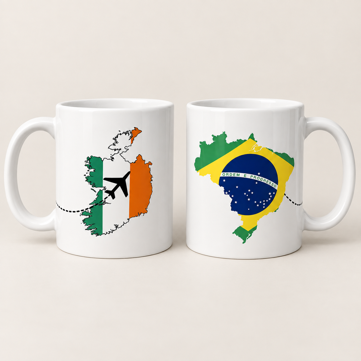 Caneca Do Brasil para a Irlanda / Caneca do Brasil para Irlanda