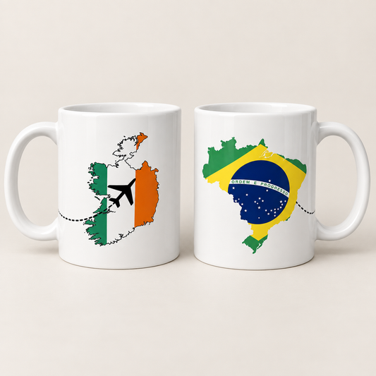 Mug From Brazil to Ireland / Caneca do Brasil para Irlanda