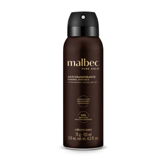 Malbec Pure Gold Aerosol Antiperspirant 75g / 125ml