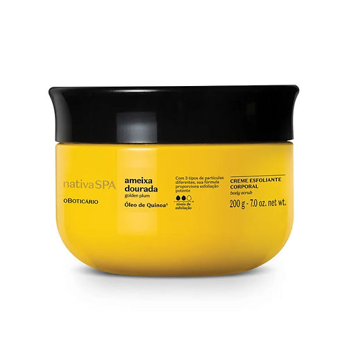 Nativa Spa Golden Plum Body Scrub Cream, 200g | Boticario
