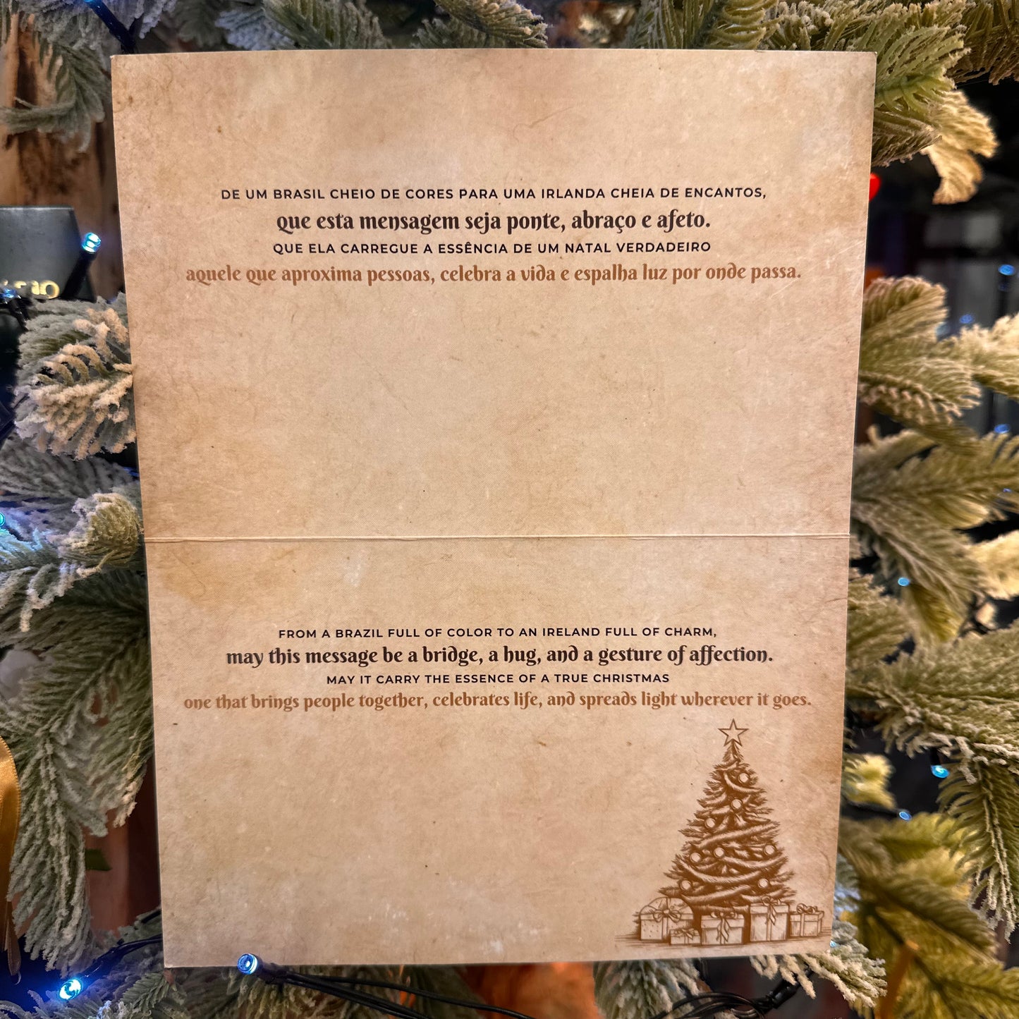 Bilingual Christmas Card (Portuguese & English)
