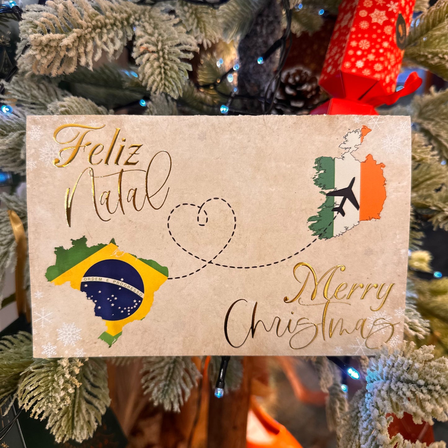 Bilingual Christmas Card (Portuguese & English)