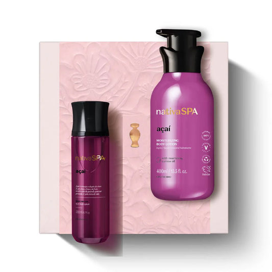 Kit Nativa SPA Açaí Body Lotion 400ml Body Splash 200ml