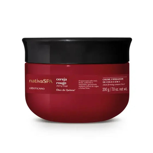 NativaSPA Cherry Rouge Chest Firming Cream 5 in 1 - 200g | O Boticário