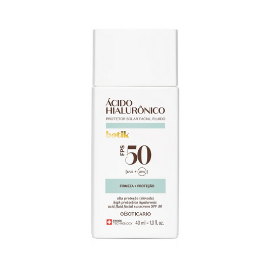 Botik High Protection Hyaluronic Acid Fluid Facial Sunscreen SPF 50 - 40ml O Boticário