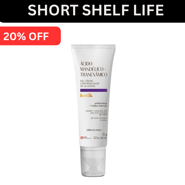 Botik Mandelic Acid + Tranexamic Dark Circles Uniformizing Cream Gel 15g| O Boticário