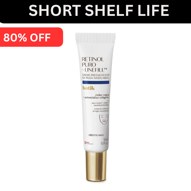 Botik Retinol Puro Nasolabial Wrinkle Filler Cream + Linefill 15ml|O Boticário
