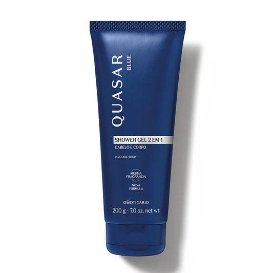 Quasar Blue Hair and Body Shower Gel 200g | O Boticário