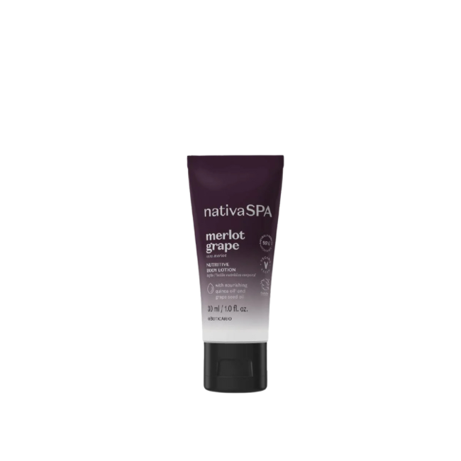 NativaSPA Merlot Grape Travel Size Body Lotion 30ml | O Boticário
