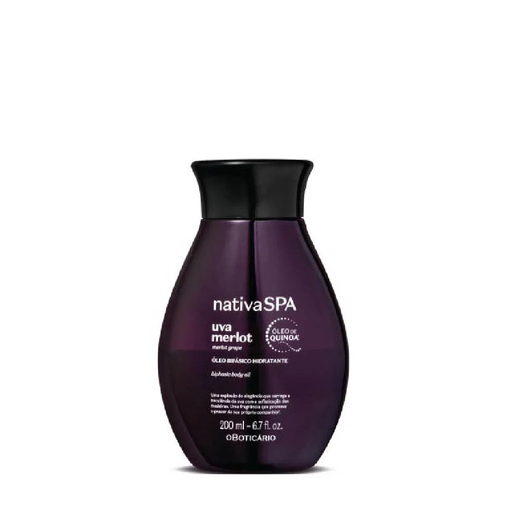 NativaSPA Grape Merlot Body Oil 200ml | O Boticário