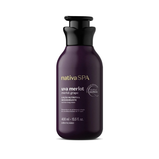 NativaSPA Merlot Grape Body Lotion 400ml | O Boticário