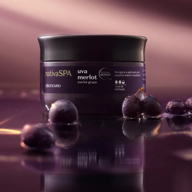 NativaSPA Merlot Grape Body Scrub 200g | O Boticário