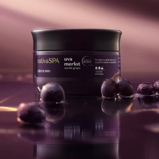 NativaSPA Merlot Grape Body Scrub 200g | O Boticário