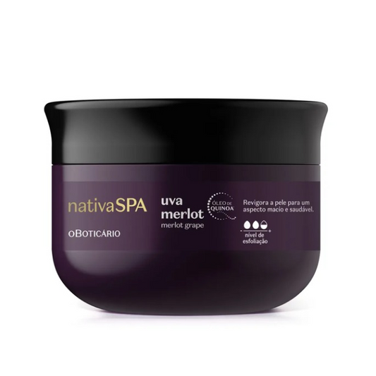 NativaSPA Merlot Grape Body Scrub 200g | O Boticário