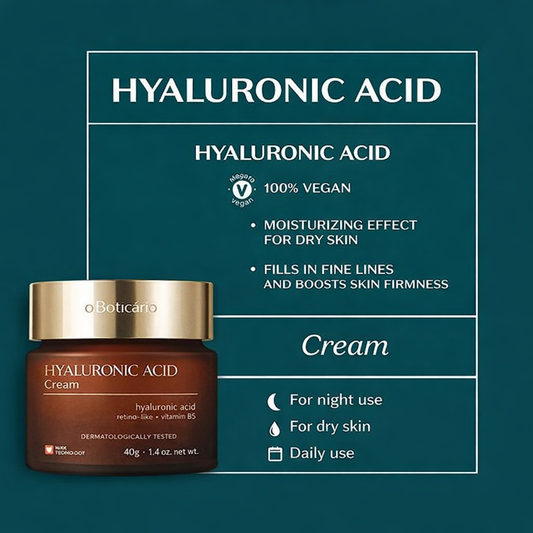 Botik Creme Facial Firmador de Ácido Hialurônico 40g| O Boticário 