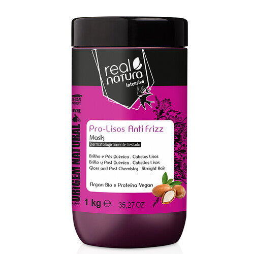 Pro-Lisos Anti-Frizz Hair Mask – 1kg/Real Natura Intensivo
