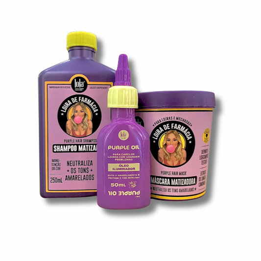 Kit Loira de Farmácia Purple for Blonde Hair | Lola from Rio