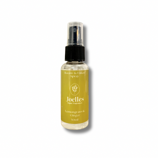 Lemongrass & Ginger Room and Linen Spray - 50ml | Joelle’s