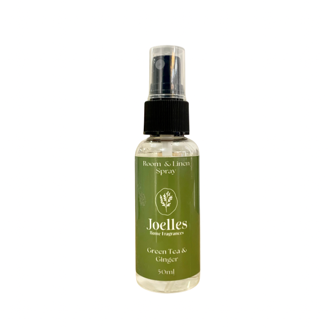 Green tea & Ginger Room and Linen Spray - 50ml | Joelle’s