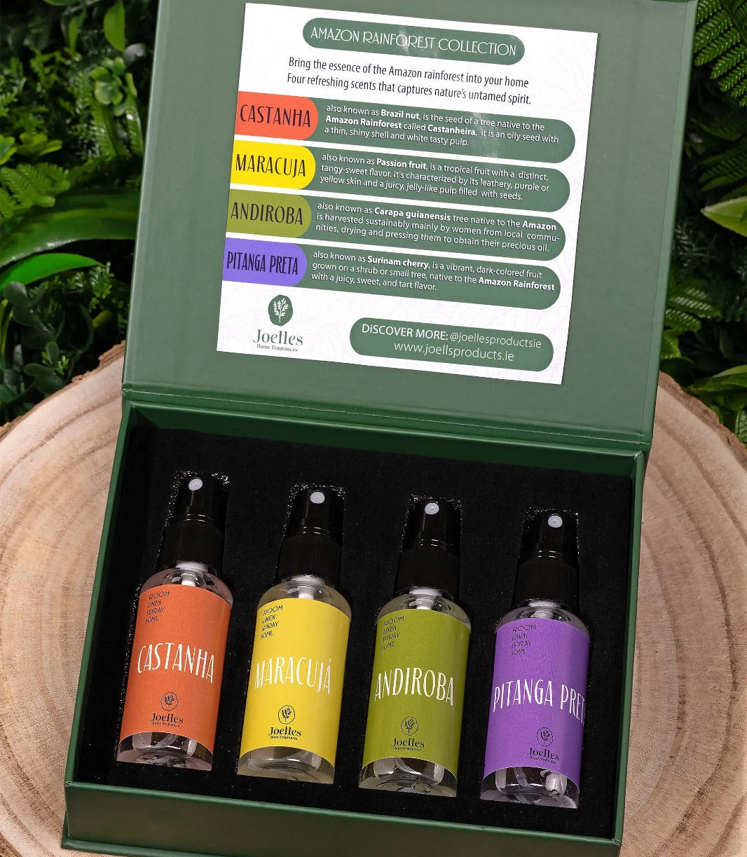 Premium Gift Spray Set Amazon rainforests with 4 Scents