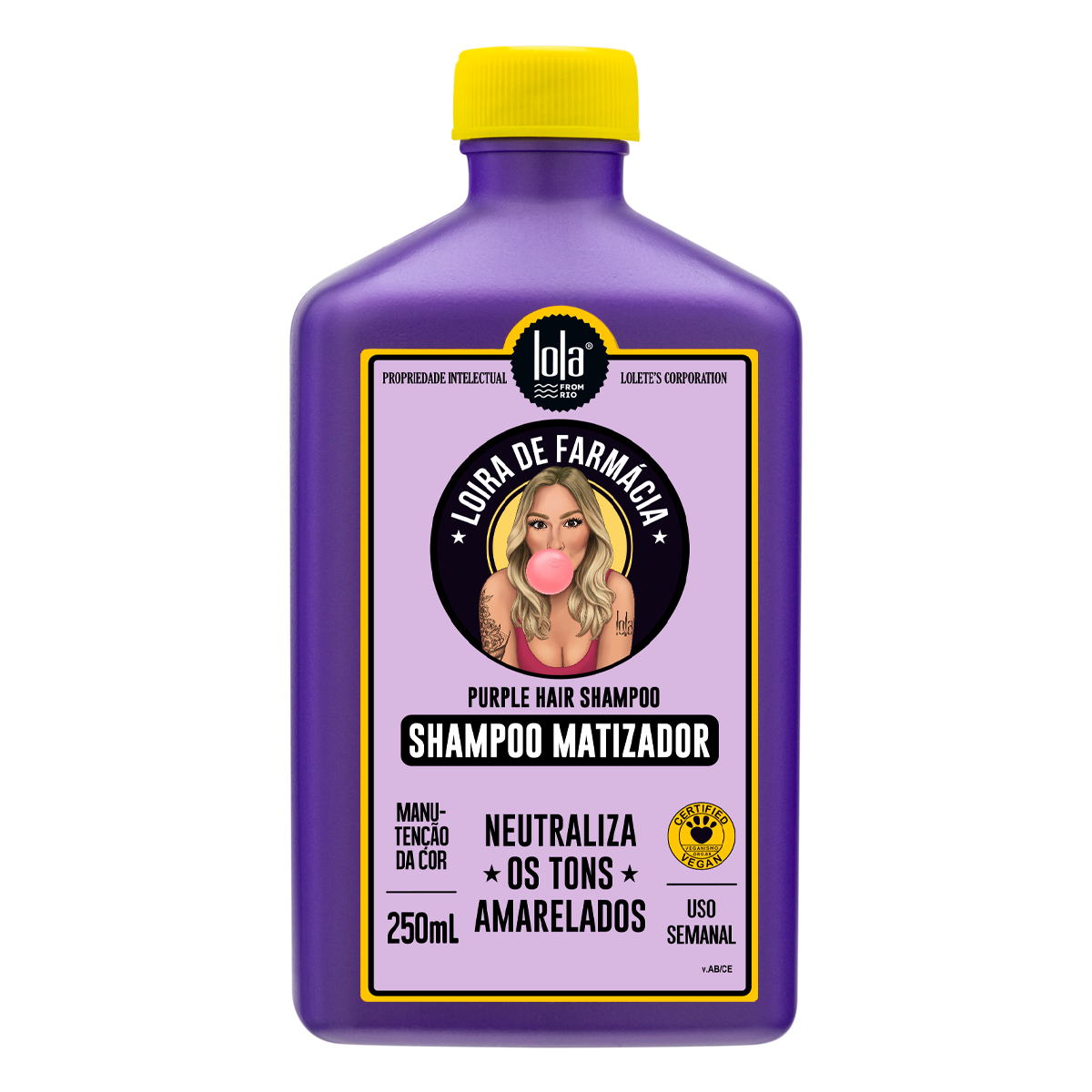 Loira de Farmácia Purple Shampoo for Blonde Hair 250ml | Lola Cosmetics