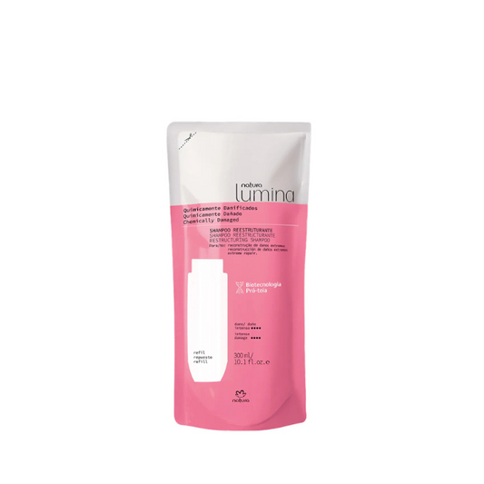 Lumina Chemically Damaged Hair Restructuring Shampoo Refill 300 ml | Natura