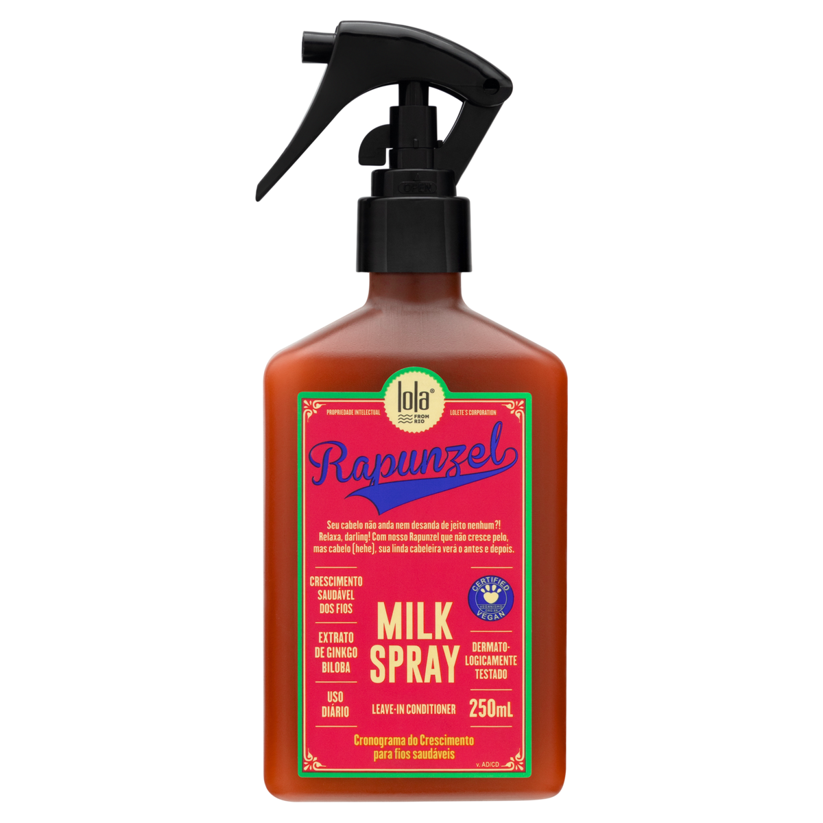 Spray condicionador sem enxágue Rapunzel Milk Spray 250ml | Lola from Rio