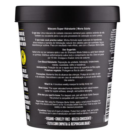 Morte Súbita Intense Moisturizing Hair Mask 450g | Lola Cosmetics